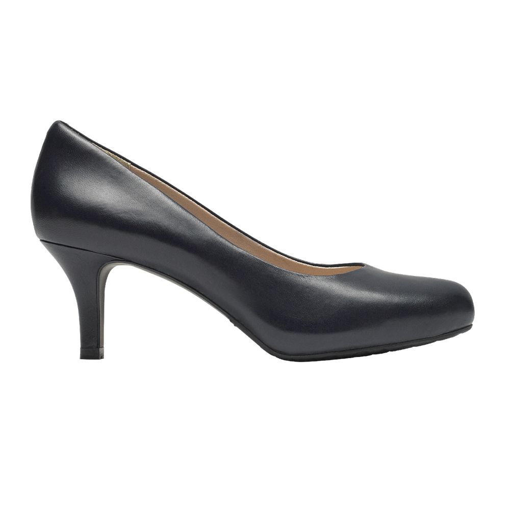 Rockport Women's Seven To 7 Low Pumps - Navy - USA (5681POLNR)